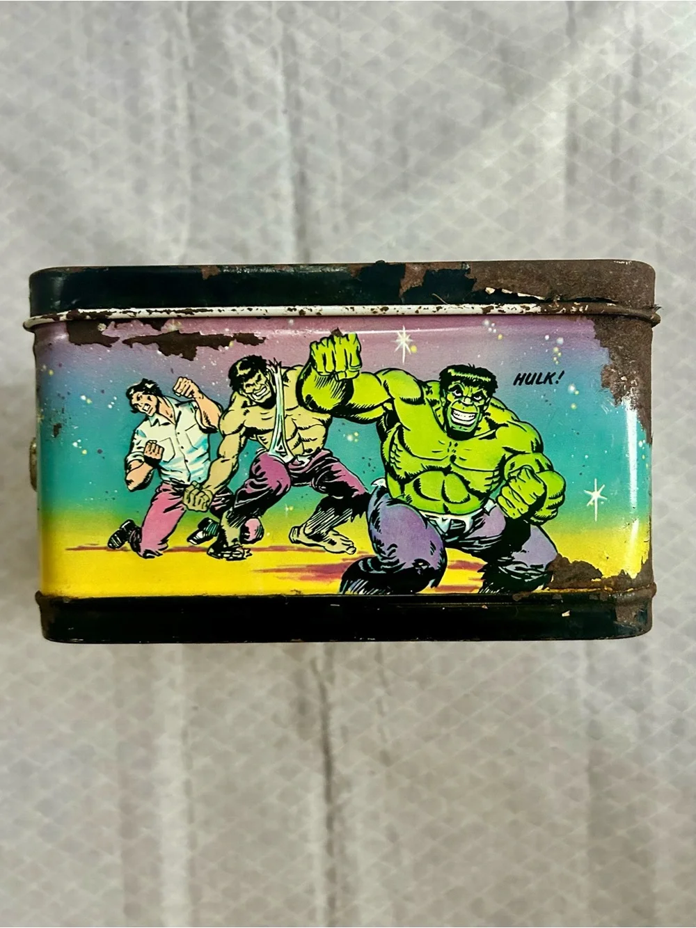 Vintage 1976 Marvel Comics Super Heroes Metal Lunchbox Aladdin Industries
